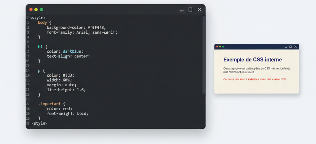 Exemple de CSS interne